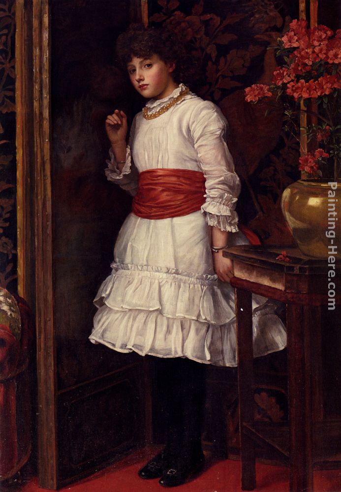 The Red Sash painting - Maria Matilda Brooks The Red Sash art painting